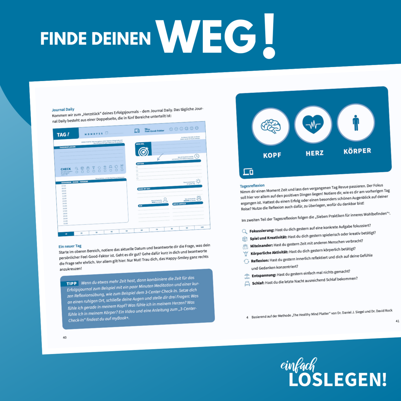 Persönliches Wohlbefinden auf dem Weg zum Erfolg